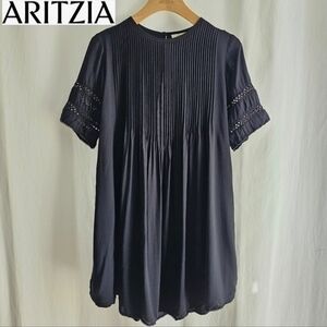 🇨🇦 Aritzia Wilfred Black Sonore Embroidery Dress